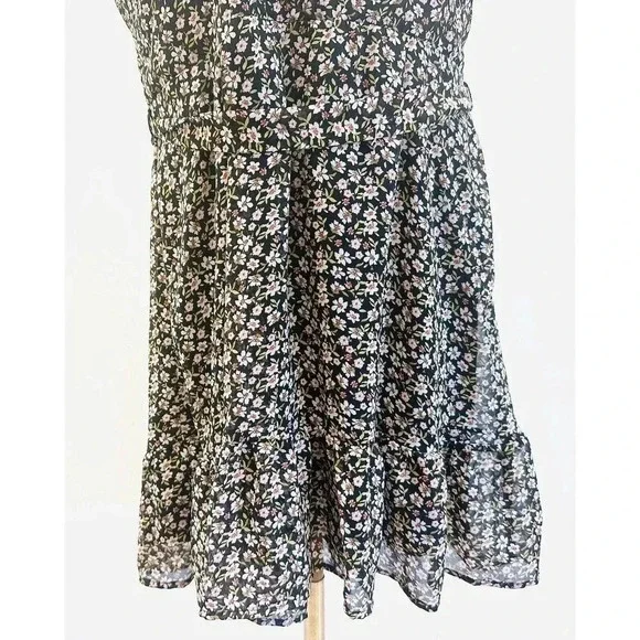 NWT LILY ROSE Juniors Sleeveless Pullover V-Neck Lined Floral Skater Dress Sz XL - Picture 3 of 12
